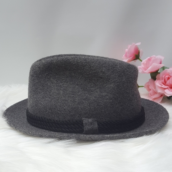 Dobbs Other - DOBBS FEDORA VINTAGE 1950s WOOL HAT WITH ROPE BAND